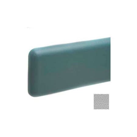 Pawling Wall Guard W/Rounded Top & Bottom Edges, Rec. Plastic Clip Retainer System, 6"H x 12'L, Pearl GY WG-6C-12-289